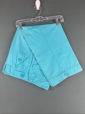New York & Company Women’s Teal Cargo Capris - Lightweight Summer Style